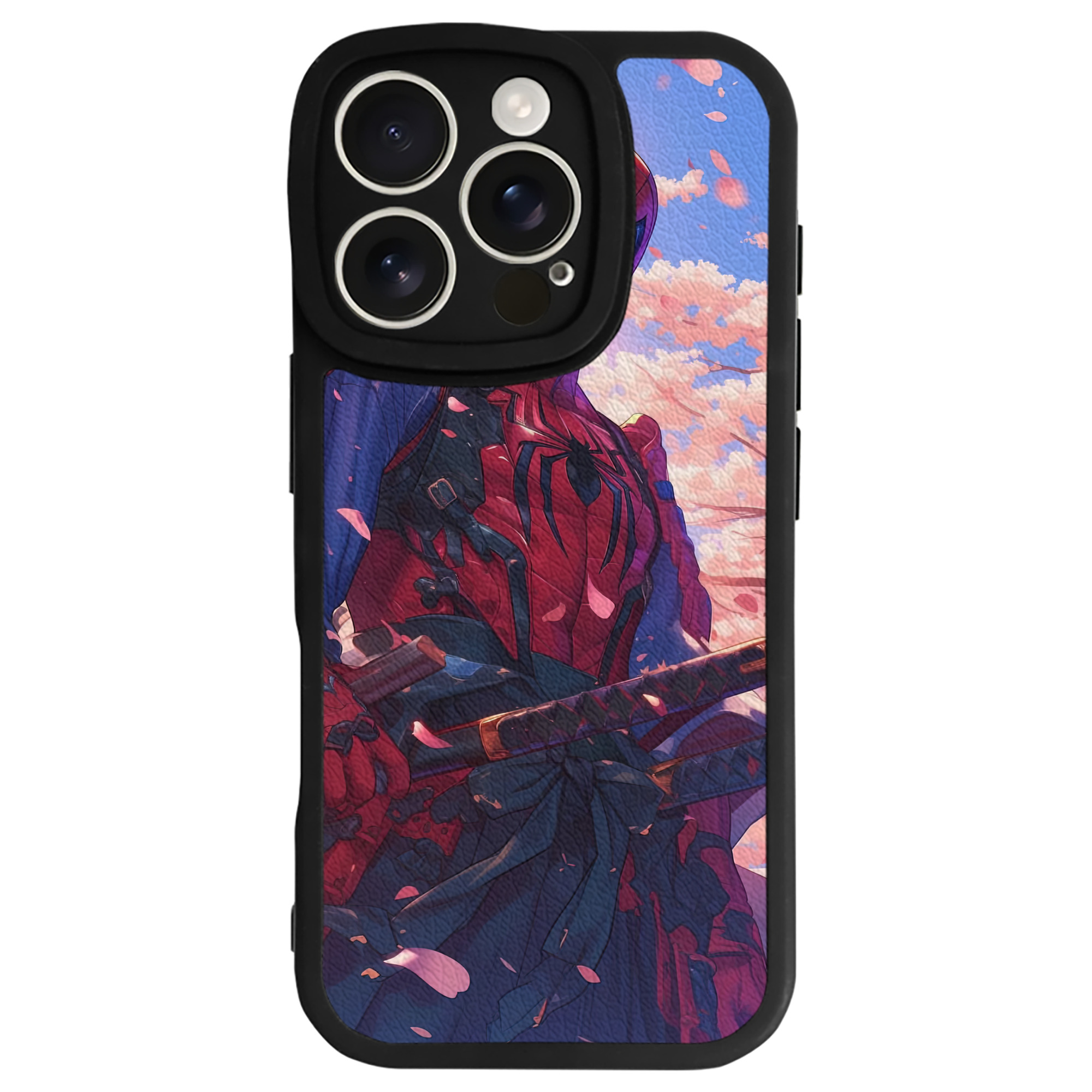 Spider Man スパイダーマン 【iPhone 16シリーズ対応】シリコンスマホケース（レザー調） 材質：シリコン